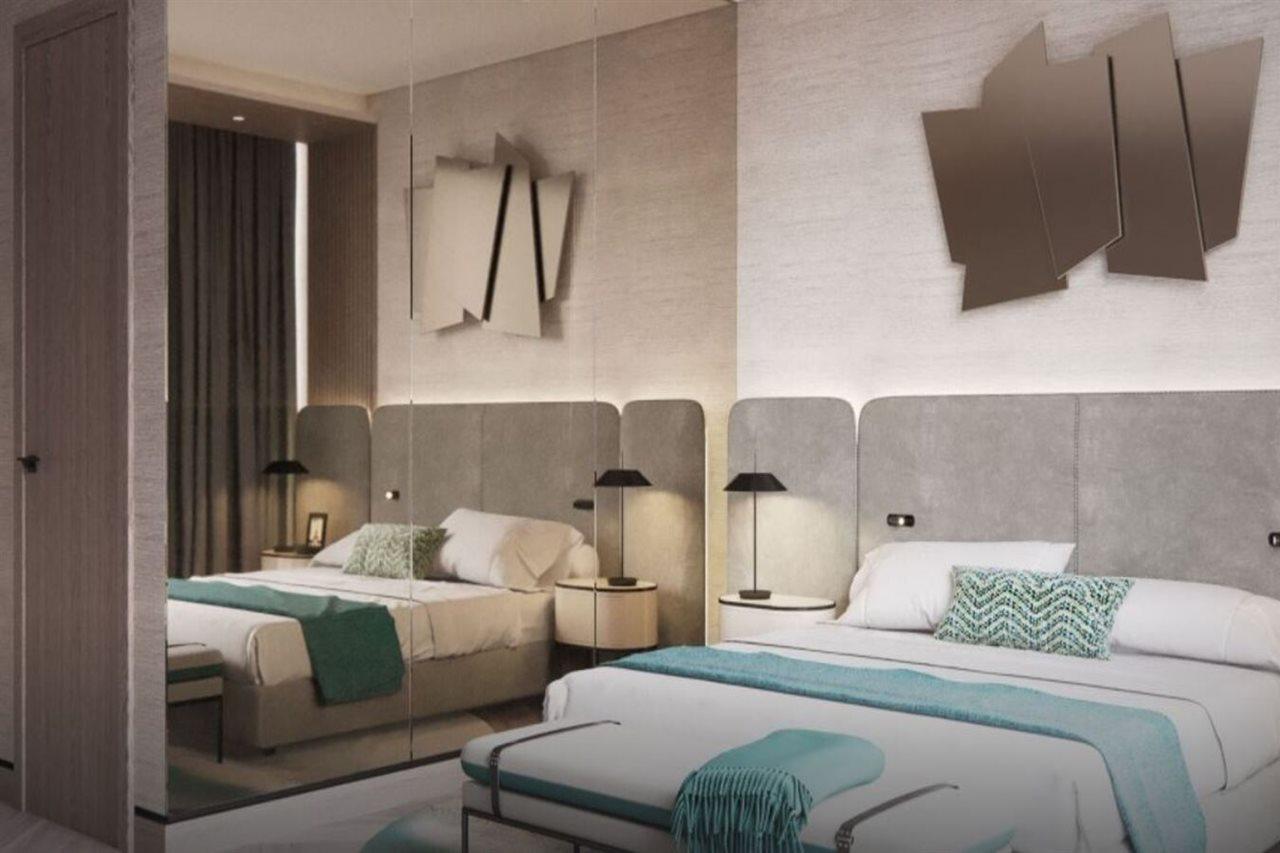Paramount Hotel Midtown Dubai Exterior foto A room at the hotel