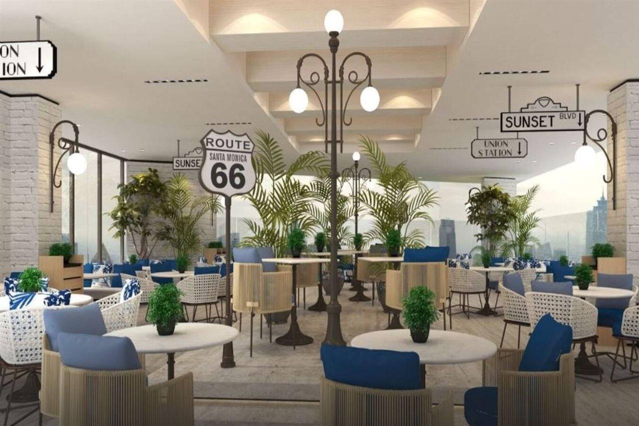 Paramount Hotel Midtown Dubai Exterior foto The interior of the restaurant