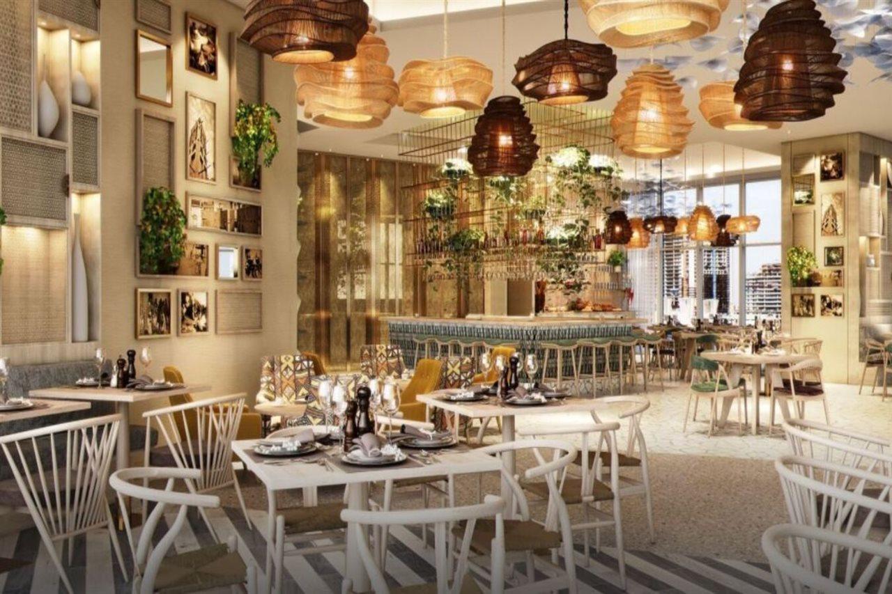 Paramount Hotel Midtown Dubai Exterior foto The interior of the restaurant