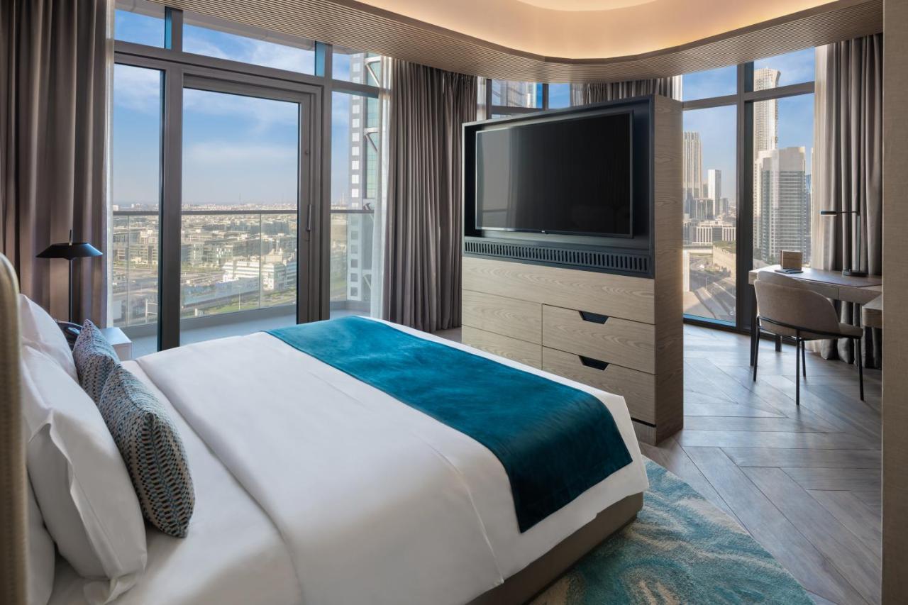 Paramount Hotel Midtown Dubai Exterior foto A bedroom at the hotel